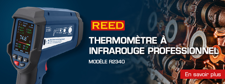 REED R2340 Thermomètre à infrarouge professionnel