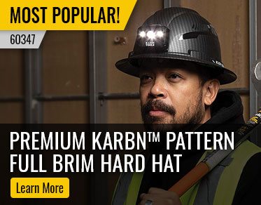 Klein Tools 60347 Premium KARBN Pattern Full Brim Hard Hat