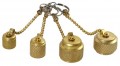 CPS AVCVAC Vacuum Pump Brass Cap with Chains Kit-