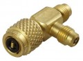CPS AVT45 Access Fittings, 1/4&amp;quot; SAE male x 1/4&amp;quot; SAE female knurl x 1/4&amp;quot; SAE male, 3 pack-