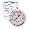 Baker AHNC Series Liquid Filled Pressure Gauge, 0 to 160 psi/0 to 1100 kPa, 2.5&amp;quot; dial, &amp;frac14;&amp;quot; NPT back, SS housing,-