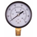 Baker LVBNA Series Pressure Gauge, 0 to 100 psi/0 to 700 kPa, 2.5&amp;quot; dial, &amp;frac14;&amp;quot; NPT bottom, SS housing-