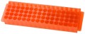Bio Plas 0064 Microcentrifuge Tube Rack, 80 Wells, Orange, (Pack of 5)-