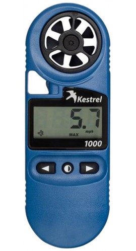 Kestrel 1000 Pocket Wind Meter/Anemometer, Blue-