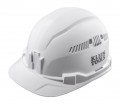 Klein Tools 60105 Casque de chantier blanc ventil&amp;eacute;, style casquette-