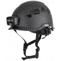 Klein Tools 60517 Safety Helmet, Premium KARBN™ Pattern, Vented, Class C, Headlamp-