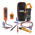 Klein Tools CL120VP Clamp Meter Electrical Test Kit with voltage tester-
