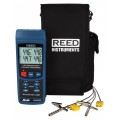 REED R2450SD-KIT6 Thermom&amp;egrave;tre &amp;agrave; enregistrement de donn&amp;eacute;es avec 2 sondes thermocouples pour fours/cong&amp;eacute;lateurs-