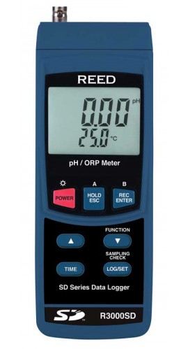 REED R3000SD pH/rH-m&amp;egrave;tre avec enregistrement de donn&amp;eacute;es-