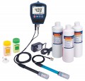 REED R3525-KIT3 Appareil de mesure de pH/mV avec &amp;eacute;lectrode ORP, solutions de pH/conductivit&amp;eacute; et ensemble d&#039;adaptateurs d&#039;alimentation-