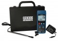 REED R4500SD-KIT Thermo-an&amp;eacute;mom&amp;egrave;tre &amp;agrave; fil chaud avec enregistrement de donn&amp;eacute;es, adaptateur d&#039;alimentation et carte SD-