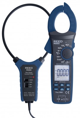 REED R5055-KIT Pince amp&amp;egrave;rem&amp;eacute;trique num&amp;eacute;rique avec de sonde de courant flexible de 18&amp;quot;-
