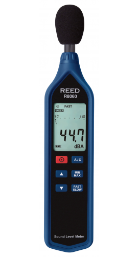 REED R8060 Sonom&amp;egrave;tre avec diagramme &amp;agrave; barres, 30 &amp;agrave; 130 dB-