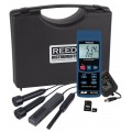 REED R9910SD-KIT Ensemble indicateur de la qualit&amp;eacute; de l&#039;air avec enregistrement de donn&amp;eacute;es, adaptateur d&#039;alimentation et carte SD-