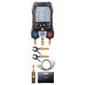 Testo 550s Smart Digital Manifold Kit with wireless temperature and vacuum probes and hoses, -14 to 870 psi-