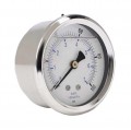 Weksler Glass 251C4PI Glycerin Filled Gauge with back connection, 2.5&amp;quot; (63.5 mm) dial, 0 to 600 psi-