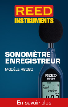 R8080 Sonomètre enregistreur avec diagramme à barres